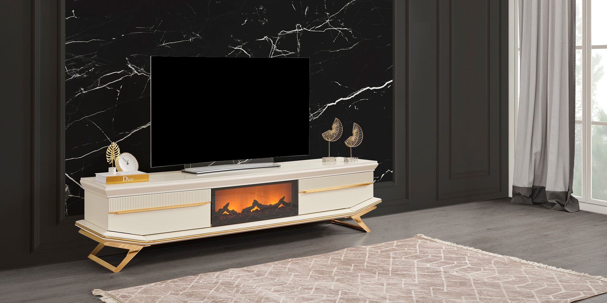 Asos Gold Tv Ünitesi - İnegöl Mobilya